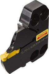 Sandvik Coromant - SL70-R/L123..A-HP-M Insert, 18mm Head Length, Modular Grooving Cutting Unit Head - Left Hand Cut, System Size 70, Through Coolant, Series CoroCut 1-2 - Caliber Tooling