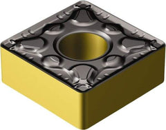 Sandvik Coromant - SNMG543 PM Grade 4335 Carbide Turning Insert - TiCN/AI2O3/TiN Finish, 90° Square, 5/8" Inscr Circle, 1/4" Thick, 3/64" Corner Radius - Caliber Tooling