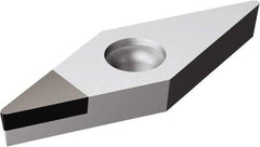 Sandvik Coromant - VCMW332 FP Grade CD10 Carbide Turning Insert - Uncoated, 35° Diamond, 3/8" Inscr Circle, 3/16" Thick, 1/32" Corner Radius - Caliber Tooling