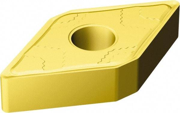 Sandvik Coromant - DNMG443 MMC Grade 2025 Carbide Turning Insert - TiCN/AI2O3/TiN Finish, 55° Diamond, 1/2" Inscr Circle, 1/4" Thick, 3/64" Corner Radius - Caliber Tooling