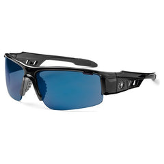 DAGR Blue Mirror Lens Black Safety Glasses - Caliber Tooling