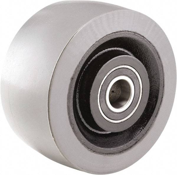 Hamilton - 6 Inch Diameter x 3 Inch Wide, Polyurethane on Cast Iron Caster Wheel - 3,000 Lb. Capacity, 3-1/2 Inch Hub Length, 3/4 Inch Axle Diameter, Sealed Precision Ball Bearing - Caliber Tooling