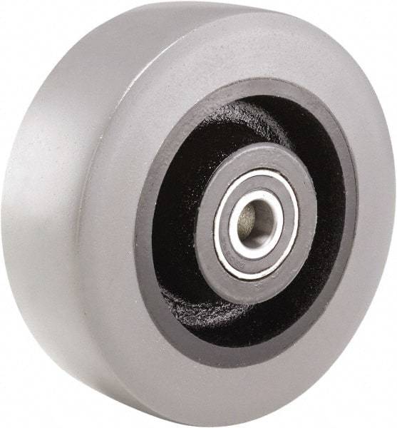 Hamilton - 6 Inch Diameter x 2 Inch Wide, Polyurethane on Cast Iron Caster Wheel - 1,620 Lb. Capacity, 2-1/2 Inch Hub Length, 3/4 Inch Axle Diameter, Tapered Roller Bearing - Caliber Tooling