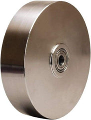 Hamilton - 8 Inch Diameter x 2 Inch Wide, Stainless Steel Caster Wheel - 1,100 Lb. Capacity, 2-1/4 Inch Hub Length, 3/4 Inch Axle Diameter, Plain Bore Bearing - Caliber Tooling