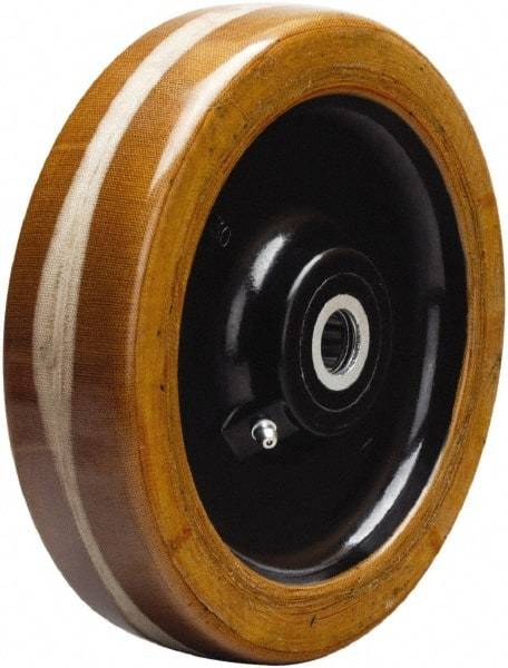 Hamilton - 8 Inch Diameter x 2 Inch Wide, Phenolic Caster Wheel - 1,750 Lb. Capacity, 2-3/16 Inch Hub Length, 1-7/16 Inch Axle Diameter, Plain Bore Bearing - Caliber Tooling