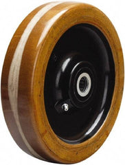 Hamilton - 8 Inch Diameter x 2 Inch Wide, Phenolic Caster Wheel - 1,750 Lb. Capacity, 2-3/16 Inch Hub Length, 1-3/16 Inch Axle Diameter, Plain Bore Bearing - Caliber Tooling