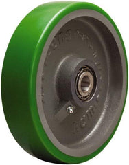 Hamilton - 8 Inch Diameter x 2 Inch Wide, Polyurethane on Cast Iron Caster Wheel - 1,500 Lb. Capacity, 2-1/4 Inch Hub Length, 3/4 Inch Axle Diameter, Tapered Roller Bearing - Caliber Tooling