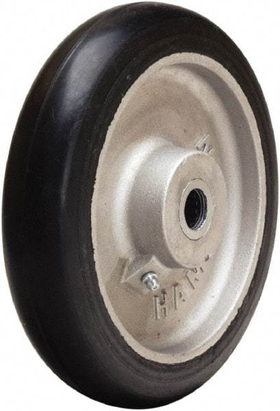 Hamilton - 8 Inch Diameter x 1-5/8 Inch Wide, Rubber on Aluminum Caster Wheel - 350 Lb. Capacity, 2-1/4 Inch Hub Length, 3/4 Inch Axle Diameter, Straight Roller Bearing - Caliber Tooling