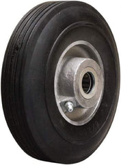 Hamilton - 6 Inch Diameter x 2 Inch Wide, Rubber on Aluminum Caster Wheel - 300 Lb. Capacity, 2-1/4 Inch Hub Length, 3/4 Inch Axle Diameter, Straight Roller Bearing - Caliber Tooling