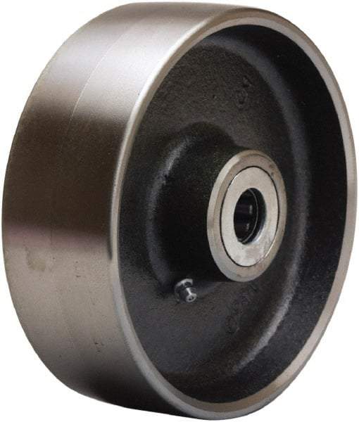 Hamilton - 6 Inch Diameter x 2 Inch Wide, Forged Steel Caster Wheel - 2,000 Lb. Capacity, 2-1/4 Inch Hub Length, 5/8 Inch Axle Diameter, Straight Roller Bearing - Caliber Tooling