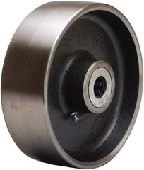 Hamilton - 6 Inch Diameter x 2 Inch Wide, Forged Steel Caster Wheel - 2,000 Lb. Capacity, 2-1/4 Inch Hub Length, 1 Inch Axle Diameter, Straight Roller Bearing - Caliber Tooling