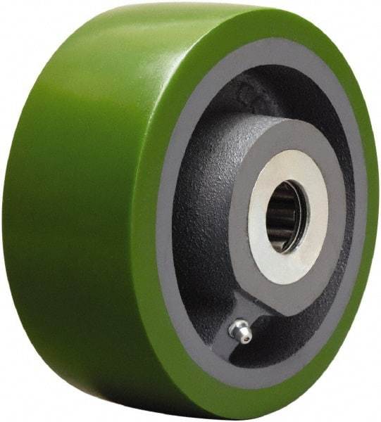 Hamilton - 6 Inch Diameter x 2-1/2 Inch Wide, Polyurethane on Cast Iron Caster Wheel - 1,600 Lb. Capacity, 3-1/2 Inch Hub Length, 3/4 Inch Axle Diameter, Sealed Precision Ball Bearing - Caliber Tooling