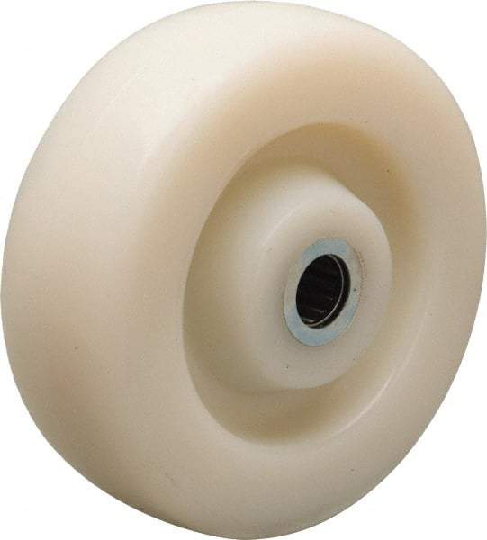 Hamilton - 6 Inch Diameter x 2 Inch Wide, Nylon Caster Wheel - 1,000 Lb. Capacity, 2-3/16 Inch Hub Length, 5/8 Inch Axle Diameter, Straight Roller Bearing - Caliber Tooling