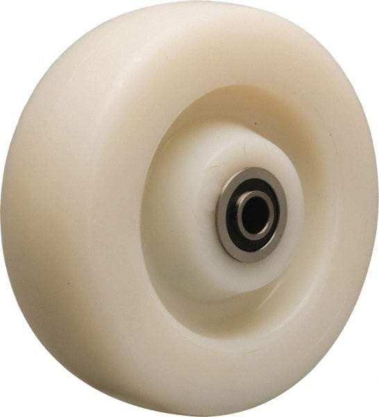 Hamilton - 6 Inch Diameter x 2 Inch Wide, Nylon Caster Wheel - 1,000 Lb. Capacity, 2-3/16 Inch Hub Length, 1/2 Inch Axle Diameter, Stainless Steel Precision Ball Bearing - Caliber Tooling