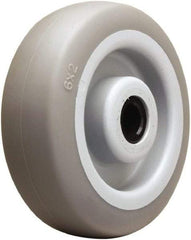 Hamilton - 6 Inch Diameter x 2 Inch Wide, Rubber on Thermoplastic Caster Wheel - 410 Lb. Capacity, 2-3/16 Inch Hub Length, 3/4 Inch Axle Diameter, Delrin Bearing - Caliber Tooling