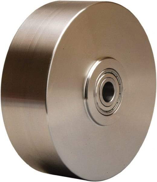 Hamilton - 6 Inch Diameter x 2 Inch Wide, Stainless Steel Caster Wheel - 950 Lb. Capacity, 2-1/4 Inch Hub Length, 3/4 Inch Axle Diameter, Plain Bore Bearing - Caliber Tooling