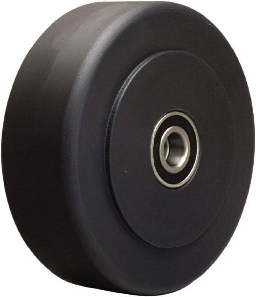 Hamilton - 6 Inch Diameter x 2 Inch Wide, Nylon Caster Wheel - 2,300 Lb. Capacity, 2-1/4 Inch Hub Length, 1/2 Inch Axle Diameter, Stainless Steel Precision Ball Bearing - Caliber Tooling