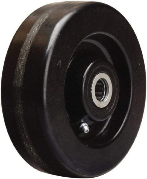 Hamilton - 6 Inch Diameter x 2 Inch Wide, Phenolic Caster Wheel - 1,200 Lb. Capacity, 2-3/16 Inch Hub Length, 7/8 Inch Axle Diameter, Straight Roller Bearing - Caliber Tooling