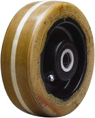 Hamilton - 6 Inch Diameter x 2 Inch Wide, Phenolic Caster Wheel - 1,500 Lb. Capacity, 2-3/16 Inch Hub Length, 3/4 Inch Axle Diameter, Straight Roller Bearing - Caliber Tooling