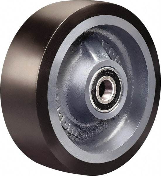 Hamilton - 8 Inch Diameter x 2 Inch Wide, Polyurethane on Cast Iron Caster Wheel - 1,950 Lb. Capacity, 2-1/2 Inch Hub Length, 3/4 Inch Axle Diameter, Tapered Roller Bearing - Caliber Tooling