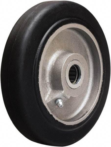 Hamilton - 6 Inch Diameter x 1-1/2 Inch Wide, Rubber on Aluminum Caster Wheel - 280 Lb. Capacity, 1-3/4 Inch Hub Length, 3/4 Inch Axle Diameter, Straight Roller Bearing - Caliber Tooling