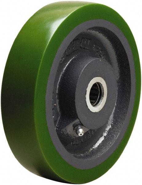 Hamilton - 6 Inch Diameter x 1-1/2 Inch Wide, Polyurethane on Cast Iron Caster Wheel - 850 Lb. Capacity, 1-3/4 Inch Hub Length, 1-3/16 Inch Axle Diameter, Plain Bore Bearing - Caliber Tooling