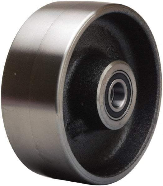 Hamilton - 5 Inch Diameter x 2 Inch Wide, Forged Steel Caster Wheel - 2,000 Lb. Capacity, 2-1/4 Inch Hub Length, 1/2 Inch Axle Diameter, Precision Ball Bearing - Caliber Tooling