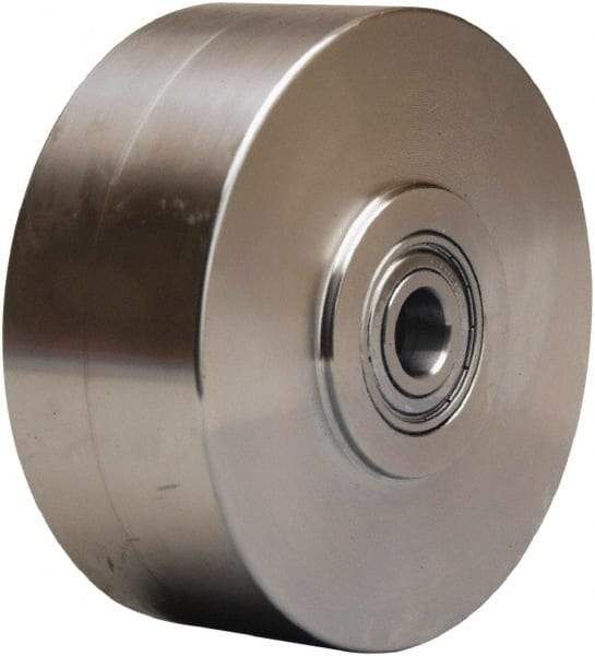 Hamilton - 5 Inch Diameter x 2 Inch Wide, Stainless Steel Caster Wheel - 950 Lb. Capacity, 2-1/2 Inch Hub Length, 1/2 Inch Axle Diameter, Stainless Steel Precision Ball Bearing - Caliber Tooling