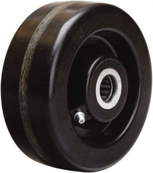 Hamilton - 5 Inch Diameter x 2 Inch Wide, Phenolic Caster Wheel - 1,000 Lb. Capacity, 2-3/16 Inch Hub Length, 1 Inch Axle Diameter, Straight Roller Bearing - Caliber Tooling