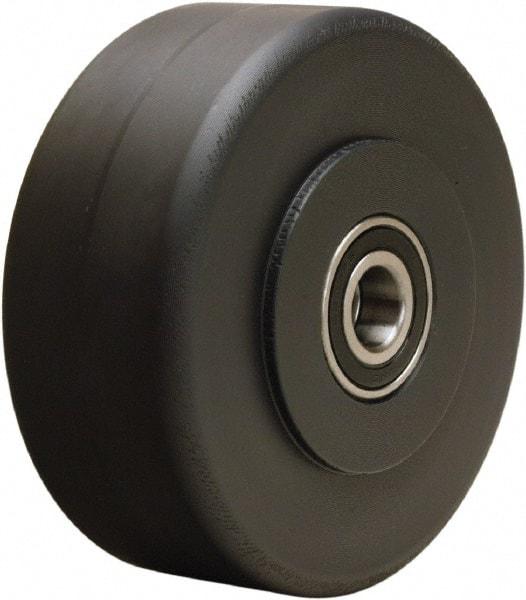 Hamilton - 5 Inch Diameter x 2 Inch Wide, Nylon Caster Wheel - 2,150 Lb. Capacity, 2-1/4 Inch Hub Length, 1/2 Inch Axle Diameter, Stainless Steel Precision Ball Bearing - Caliber Tooling