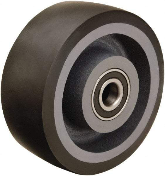 Hamilton - 5 Inch Diameter x 2 Inch Wide, Polyurethane on Cast Iron Caster Wheel - 1,360 Lb. Capacity, 2-1/2 Inch Hub Length, 3/4 Inch Axle Diameter, Tapered Roller Bearing - Caliber Tooling