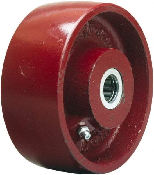 Hamilton - 5 Inch Diameter x 2 Inch Wide, Cast Iron Caster Wheel - 1,300 Lb. Capacity, 2-1/4 Inch Hub Length, 1-7/16 Inch Axle Diameter, Plain Bore Bearing - Caliber Tooling