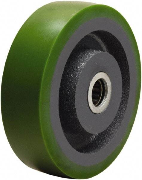 Hamilton - 5 Inch Diameter x 1-1/2 Inch Wide, Polyurethane on Cast Iron Caster Wheel - 700 Lb. Capacity, 1-5/8 Inch Hub Length, 5/8 Inch Axle Diameter, Straight Roller Bearing - Caliber Tooling