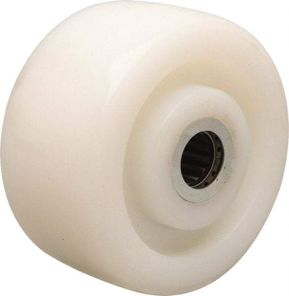 Hamilton - 4 Inch Diameter x 2 Inch Wide, Nylon Caster Wheel - 800 Lb. Capacity, 2-3/16 Inch Hub Length, 1/2 Inch Axle Diameter, Straight Roller Bearing - Caliber Tooling