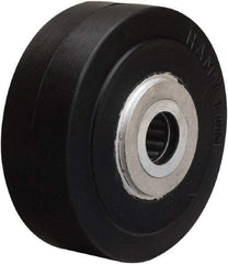 Hamilton - 4 Inch Diameter x 1-1/2 Inch Wide, Rubber on Aluminum Caster Wheel - 200 Lb. Capacity, 1-3/4 Inch Hub Length, 5/8 Inch Axle Diameter, Straight Roller Bearing - Caliber Tooling