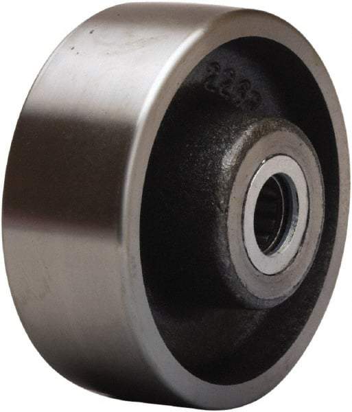 Hamilton - 4 Inch Diameter x 1-1/2 Inch Wide, Forged Steel Caster Wheel - 1,400 Lb. Capacity, 2-1/4 Inch Hub Length, 3/4 Inch Axle Diameter, Straight Roller Bearing - Caliber Tooling