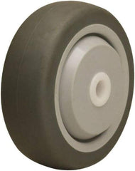 Hamilton - 3-1/2 Inch Diameter x 1-3/8 Inch Wide, Rubber on Thermoplastic Caster Wheel - 240 Lb. Capacity, 1-1/2 Inch Hub Length, 1/2 Inch Axle Diameter, Delrin Bearing - Caliber Tooling