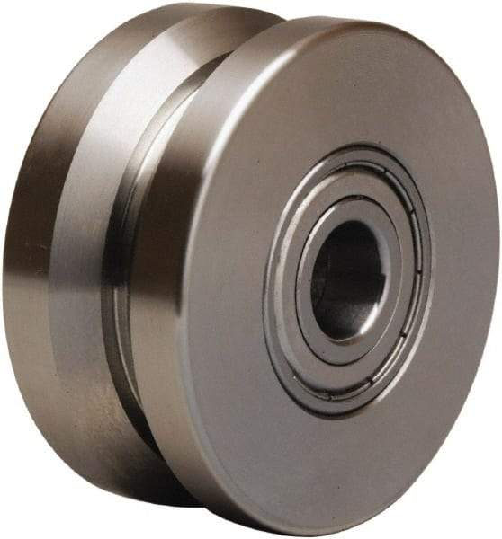 Hamilton - 3 Inch Diameter x 1-3/8 Inch Wide, Stainless Steel Caster Wheel - 450 Lb. Capacity, 1-5/8 Inch Hub Length, 1/2 Inch Axle Diameter, Stainless Steel Precision Ball Bearing - Caliber Tooling