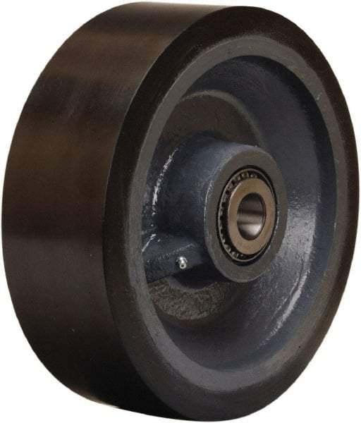 Hamilton - 12 Inch Diameter x 4 Inch Wide, Polyurethane on Forged Steel Caster Wheel - 7,800 Lb. Capacity, 4-1/4 Inch Hub Length, 1-1/2 Inch Axle Diameter, Tapered Roller Bearing - Caliber Tooling