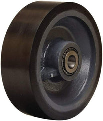 Hamilton - 12 Inch Diameter x 4 Inch Wide, Polyurethane on Forged Steel Caster Wheel - 7,800 Lb. Capacity, 4-1/4 Inch Hub Length, 1-1/2 Inch Axle Diameter, Straight Roller Bearing - Caliber Tooling