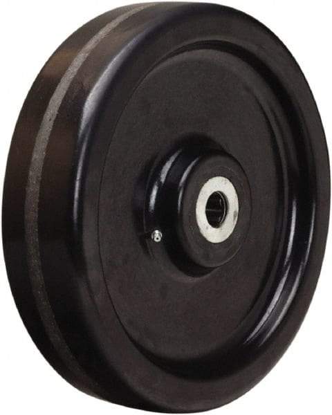 Hamilton - 12 Inch Diameter x 3 Inch Wide, Phenolic Caster Wheel - 3,500 Lb. Capacity, 3-1/4 Inch Hub Length, 1-15/16 Inch Axle Diameter, Plain Bore Bearing - Caliber Tooling