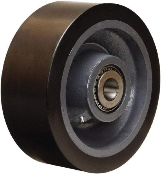 Hamilton - 10 Inch Diameter x 4 Inch Wide, Polyurethane on Forged Steel Caster Wheel - 6,500 Lb. Capacity, 4-1/4 Inch Hub Length, 1-1/4 Inch Axle Diameter, Tapered Roller Bearing - Caliber Tooling