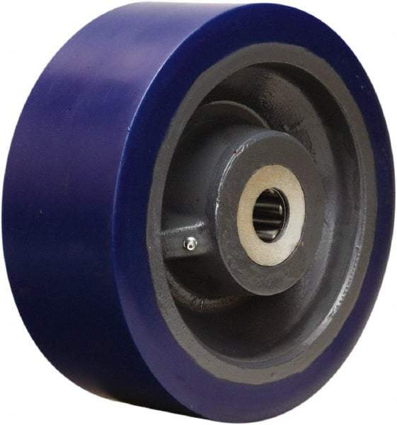 Hamilton - 10 Inch Diameter x 4 Inch Wide, Polyurethane on Forged Steel Caster Wheel - 5,000 Lb. Capacity, 4-1/4 Inch Hub Length, 1-1/4 Inch Axle Diameter, Tapered Roller Bearing - Caliber Tooling