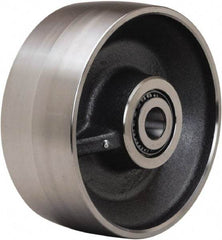 Hamilton - 10 Inch Diameter x 4 Inch Wide, Forged Steel Caster Wheel - 7,500 Lb. Capacity, 4-1/4 Inch Hub Length, 1-1/2 Inch Axle Diameter, Straight Roller Bearing - Caliber Tooling