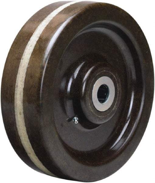 Hamilton - 10 Inch Diameter x 3 Inch Wide, Phenolic Caster Wheel - 2,900 Lb. Capacity, 3-1/4 Inch Hub Length, 1-1/4 Inch Axle Diameter, Straight Roller Bearing - Caliber Tooling