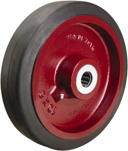 Hamilton - 10 Inch Diameter x 2-1/2 Inch Wide, Rubber on Cast Iron Caster Wheel - 790 Lb. Capacity, 3-1/4 Inch Hub Length, 3/4 Inch Axle Diameter, Tapered Roller Bearing - Caliber Tooling