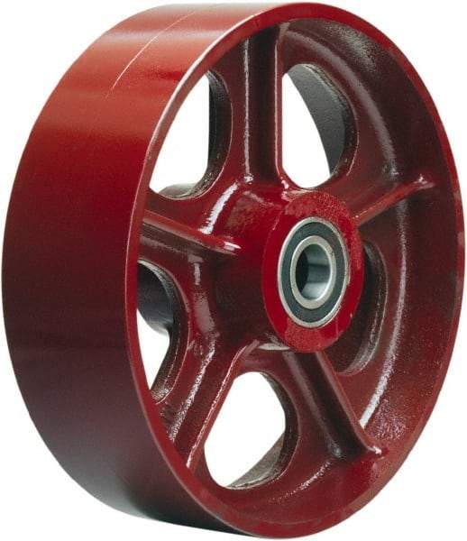 Hamilton - 10 Inch Diameter x 2-1/2 Inch Wide, Cast Iron Caster Wheel - 2,500 Lb. Capacity, 3-1/4 Inch Hub Length, 3/4 Inch Axle Diameter, Precision Ball Bearing - Caliber Tooling