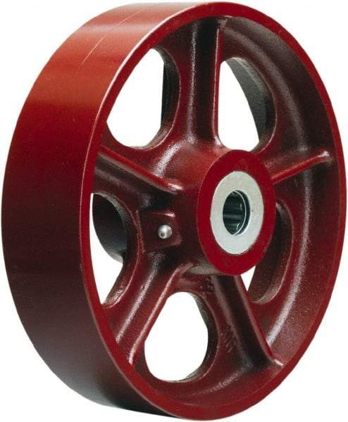 Hamilton - 10 Inch Diameter x 2-1/2 Inch Wide, Cast Iron Caster Wheel - 2,500 Lb. Capacity, 3-1/4 Inch Hub Length, 3/4 Inch Axle Diameter, Tapered Roller Bearing - Caliber Tooling