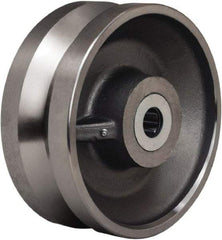 Hamilton - 10 Inch Diameter x 4 Inch Wide, Forged Steel Caster Wheel - 16,000 Lb. Capacity, 4-1/4 Inch Hub Length, 2-7/16 Inch Axle Diameter, Plain Bore Bearing - Caliber Tooling