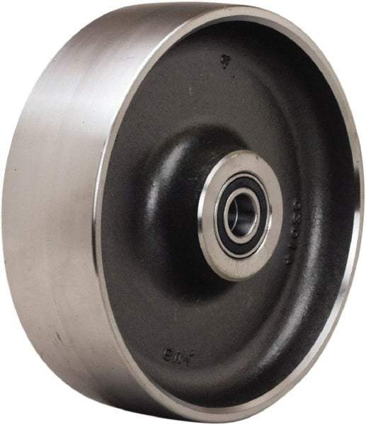 Hamilton - 12 Inch Diameter x 4 Inch Wide, Forged Steel Caster Wheel - 7,500 Lb. Capacity, 4-1/4 Inch Hub Length, 1-1/4 Inch Axle Diameter, Straight Roller Bearing - Caliber Tooling